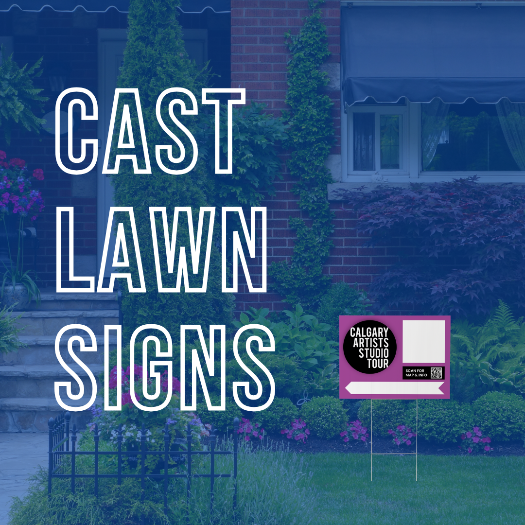 CAST LAWN SIGN